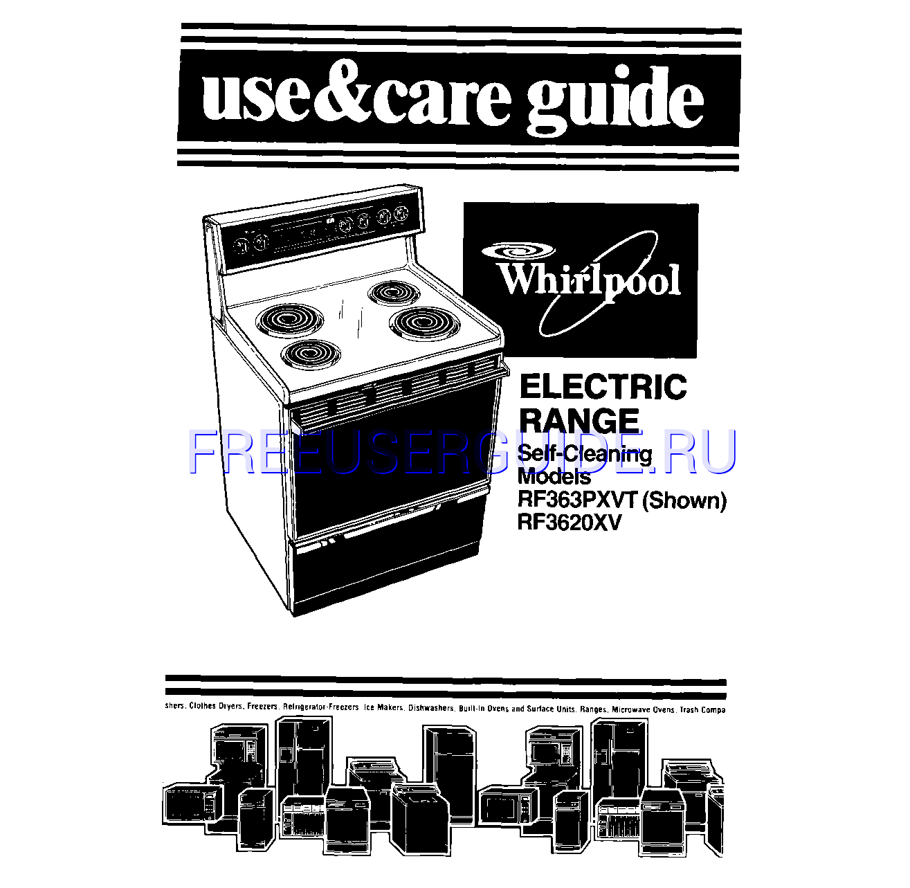 Leer online Manual de usuario para Whirlpool RF3620XV (Page 1)