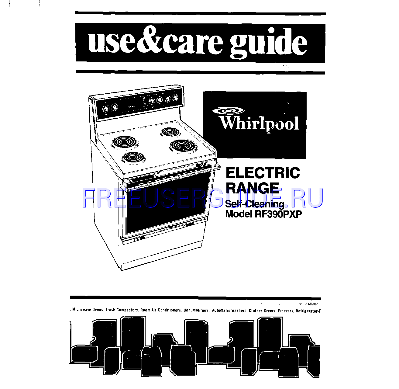 Leer online Manual de usuario para Whirlpool RF390PXP (Page 1)