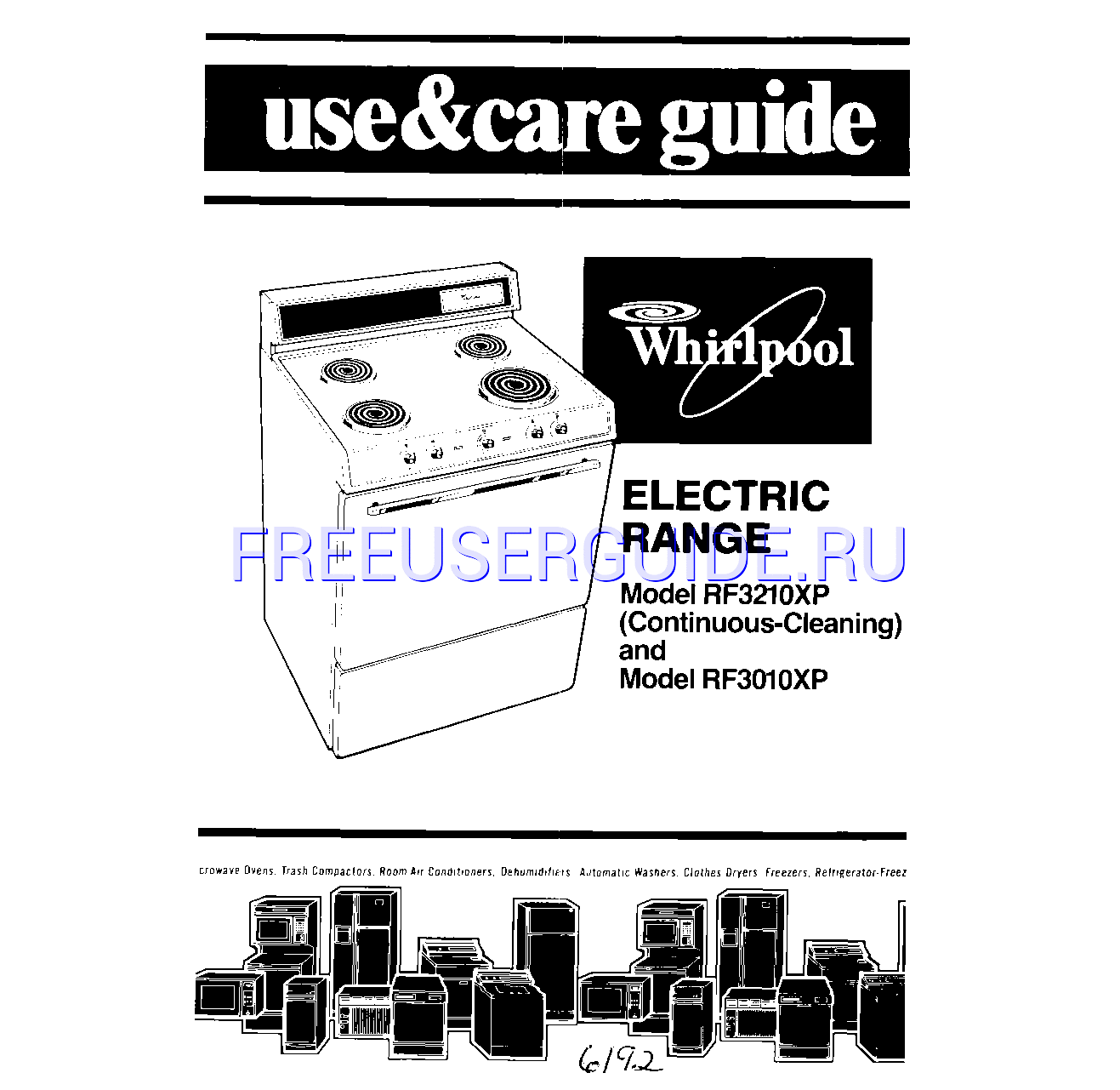 Leer online Manual de usuario para Whirlpool RF3OlOXP (Page 1)