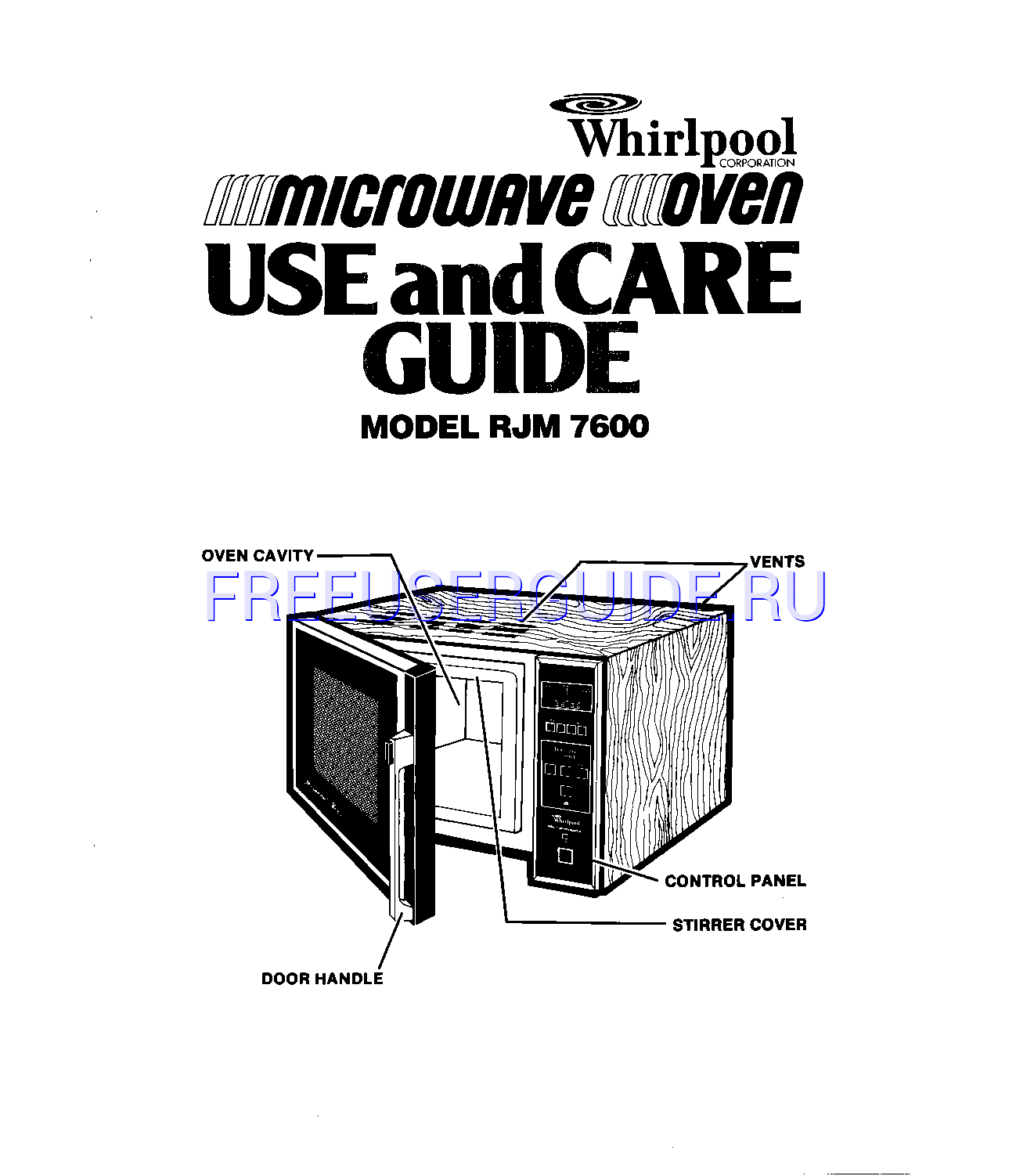 Leer online Manual de usuario para Whirlpool RJM7600 (Page 1)