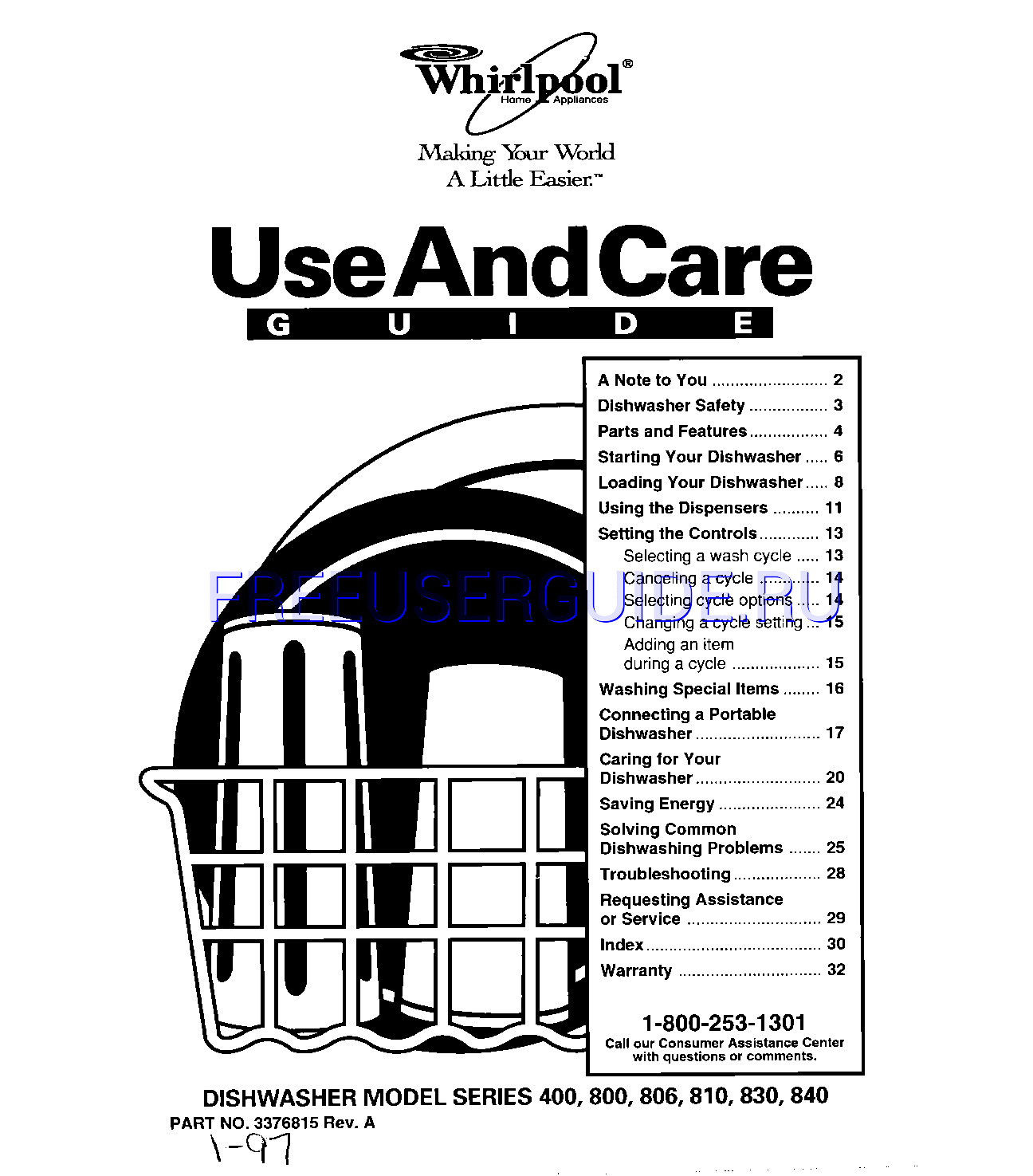 Leer online Manual de usuario para Whirlpool Series 400 (Page 1)
