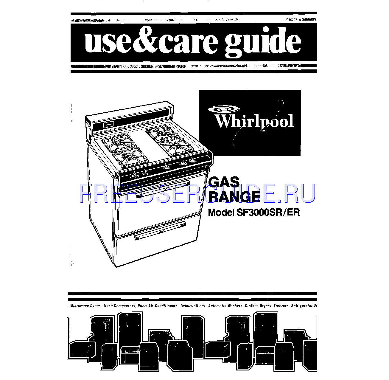 Leer online Manual de usuario para Whirlpool SF3000ER (Page 1)