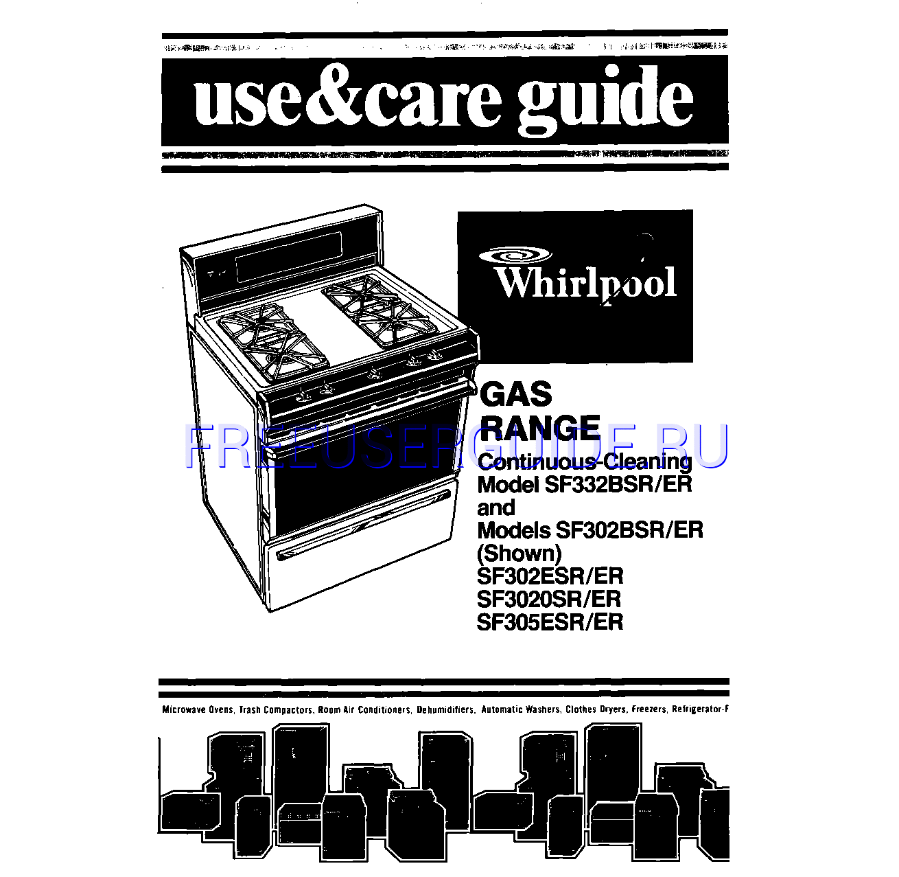 Leer online Manual de usuario para Whirlpool SF305ESR (Page 1)