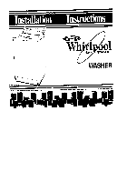 Lavadoras Whirlpool WIII Manual de usuario